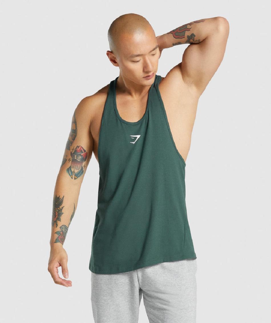 Gymshark Critical 2.0 Muške Stringers Tamno Zelene | HR 2569PJJ